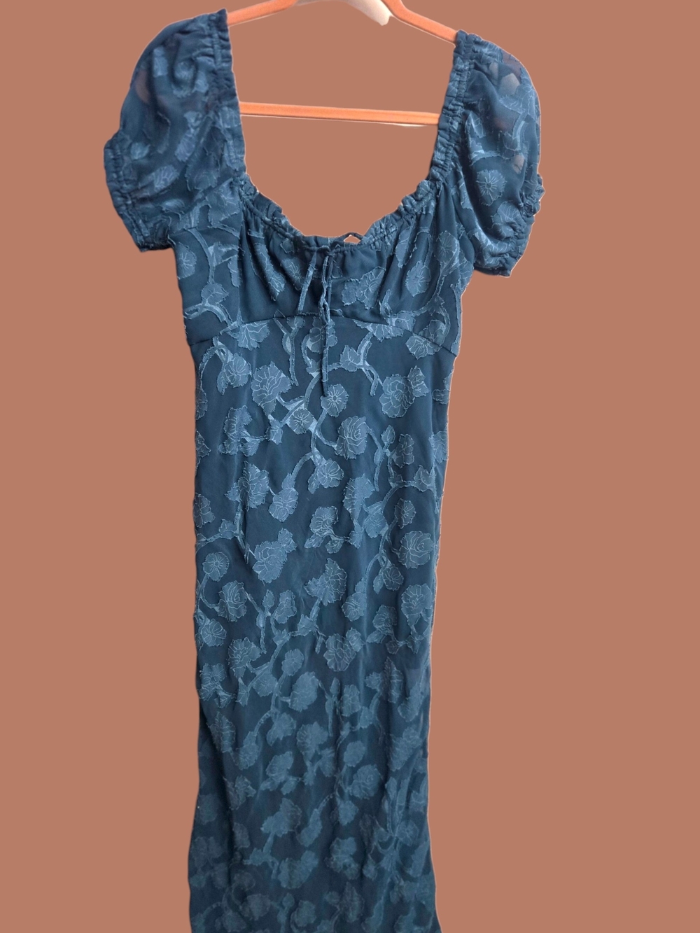 Urban Outfitters Teal and Navy Stretch Top - Picture 2 of 15